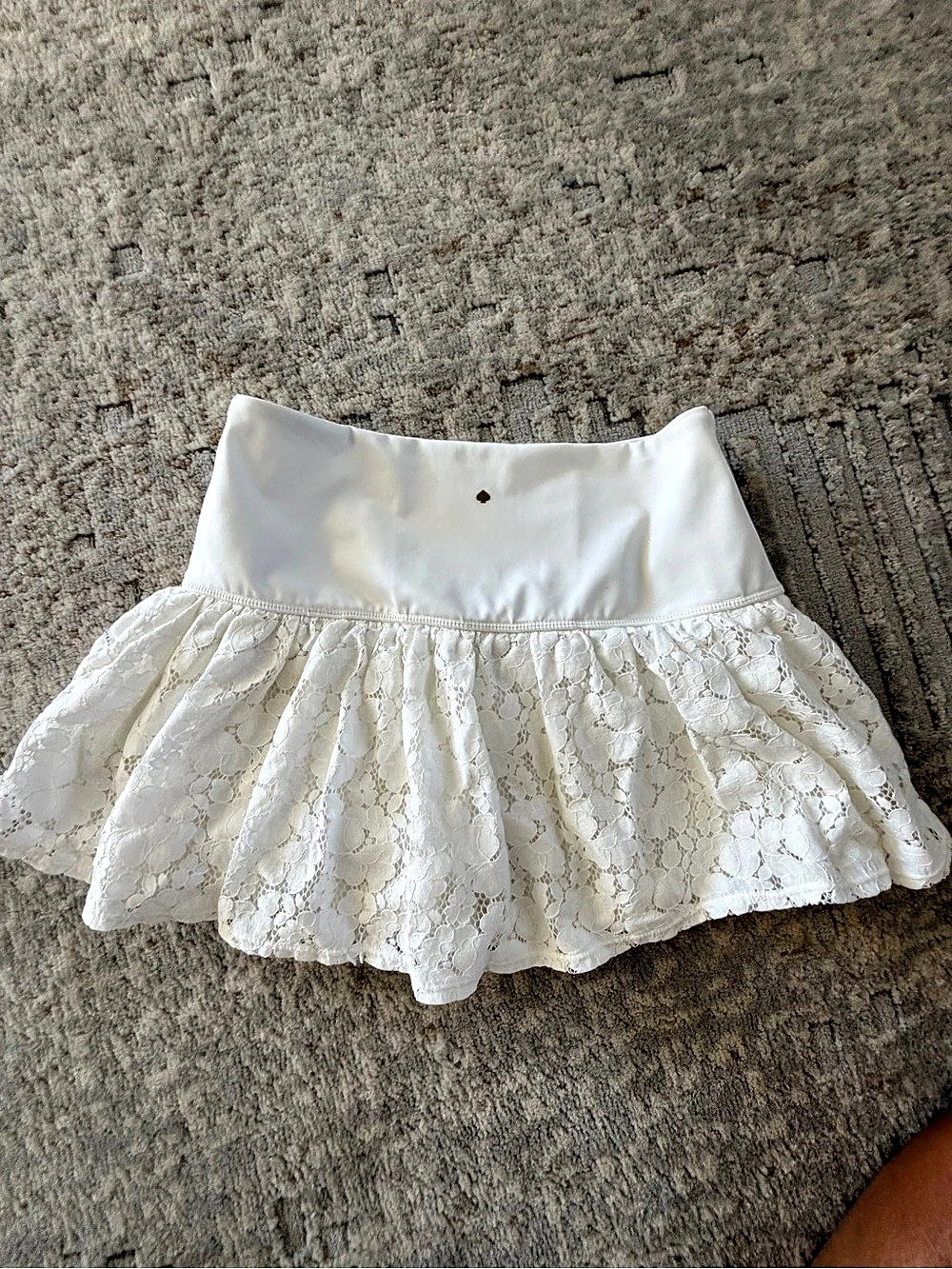 Kate Spade Floral Mini Skirt in White Size XS Like New